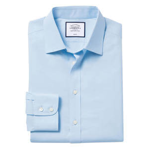 Charles Tyrwhitt Non-Iron Poplin Shirt - Sky Blue